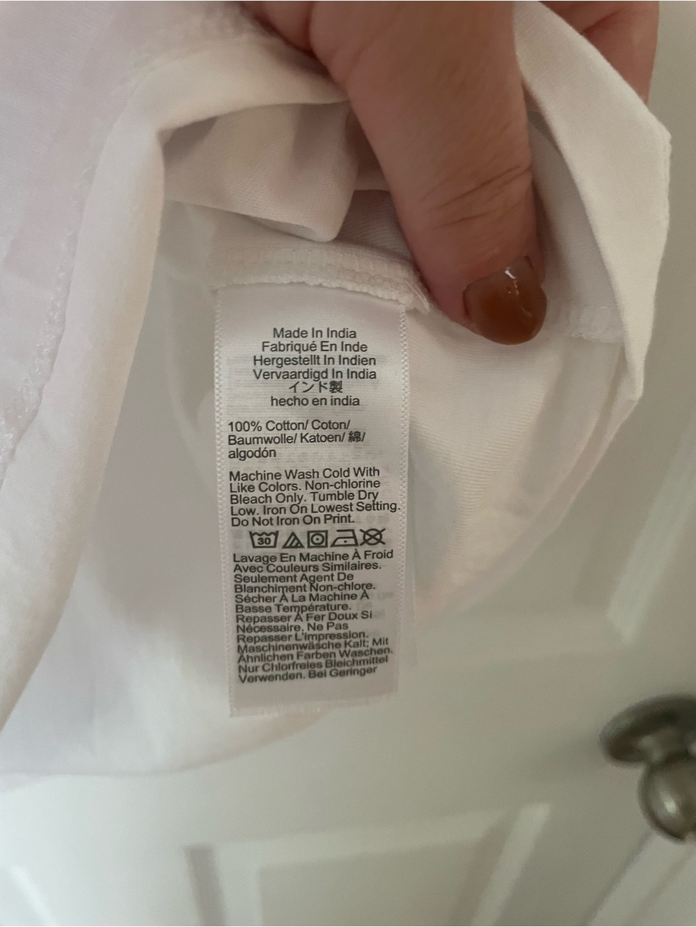 J. Crew White Apple Graphic Tee - Picture 3 of 4